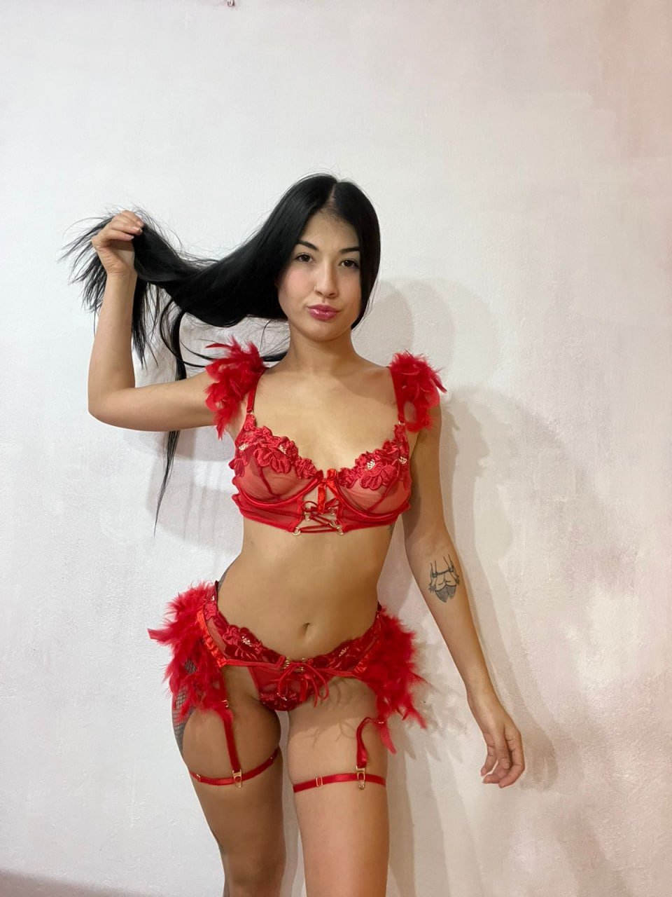 Valentine busty brunette card
